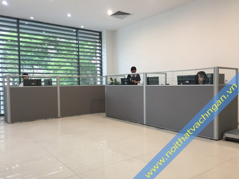 Vách ngăn bàn làm việc nỉ-kinh VNB03NK