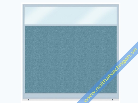 Vách ngăn bàn làm việc nỉ-kính V6NK