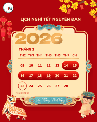 THÔNG BÁO LỊCH NGHỈ TẾT NGUYÊN ĐÁN 2026