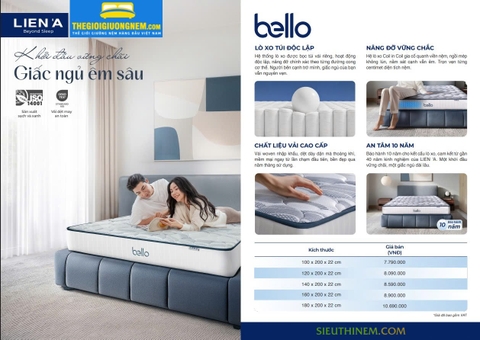 Bảng Giá Nệm Liên Á Mới Nhất 2026 & Kinh Nghiệm Chọn Mua