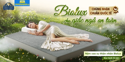 Biolux - Nệm Cao Su Thiên Nhiên Kim Cương 5Zone Than Hoạt Tính | Mua Online Giảm Giá Lớn