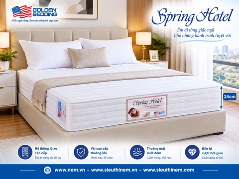 NỆM LÒ XO TÚI VIỆT MỸ – SPRING HOTEL | CHUYÊN DÙNG CHO KHÁCH SẠN