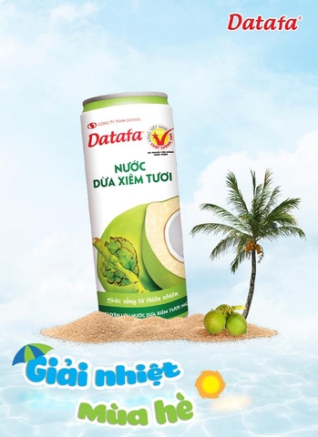 Nước Dừa Xiêm Tươi Datafa Giải Khát Tự Nhiên, Tốt Cho Sức Khỏe - Lựa Chọn Hoàn Hảo Cho Ngày Hè Nóng Bức