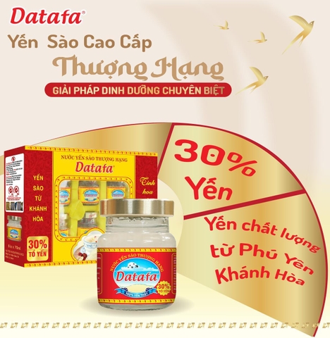Yến Sào 30% Datafa: Hàm Lượng Yến Cao, Bổ Dưỡng Vượt Trội