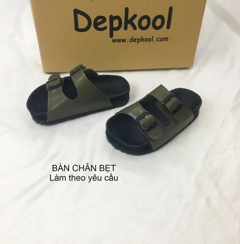 Dép 2 khóa BÀN CHÂN BẸT - Làm theo yêu cầu