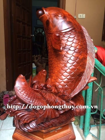 Bức tượng cá chép hóa rồng - Ý nghĩa phong thủy và truyền thuyết