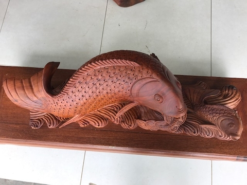 Tượng Cá chép mang lại may mắn về tài lộc và học hành thi cử