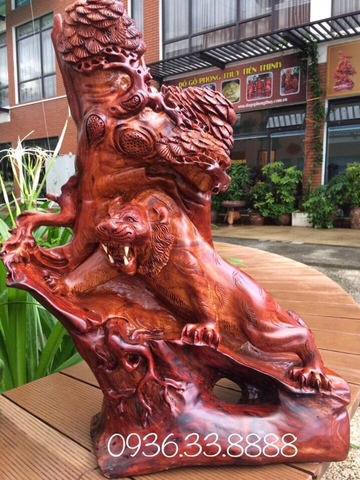 Biểu Tượng Phong Thủy:Bạch hổ kết hợp với thanh long