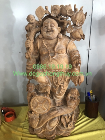 Tượng di lặc gỗ Ngọc am
