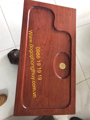 Khay trà phong thủy gỗ hương Krongpa