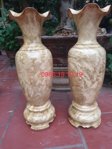 Lộc Bình Phong Thủy Gỗ Ngọc Nghiến, Cao 60cm, Đk 20cm