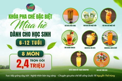 KHÓA PHA CHẾ ĐẶC BIỆT DÀNH CHO HỌC SINH 6-12 TUỔI