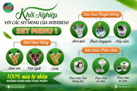 KHỞI NGHIỆP VỚI CÁC SET MENU CỦA INTERBESO