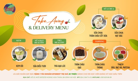 KHÓA PHA CHẾ ĐẶC BIỆT DÀNH CHO CHỦ QUÁN TAKE AWAY & DELIVERY