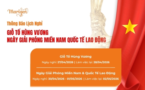 THÔNG BÁO LỊCH NGHỈ LỄ GIỖ TỔ HÙNG VƯƠNG VÀ 30/4 - 1/5 NĂM 2026🇻🇳🇻🇳🇻🇳