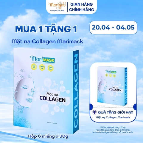 [Mua 1 Tặng 1] Mặt nạ Collagen Marimask