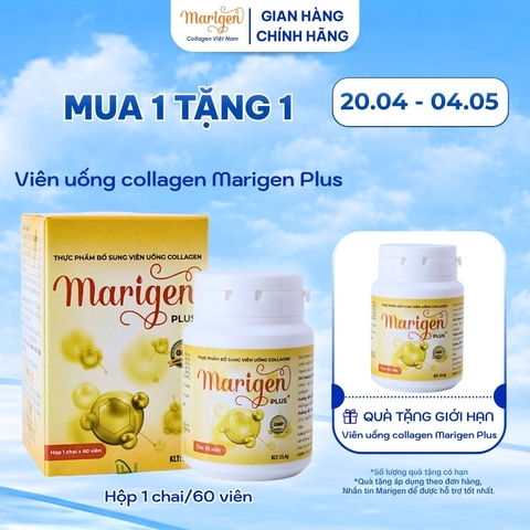 [Mua 1 Tặng 1] Viên uống Collagen Marigen Plus - Chai 60 Viên