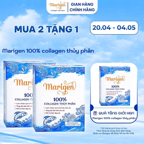 [Mua 2 Tặng 1] Bột uống Marigen - 100% Collagen thủy phân