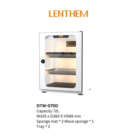 Tủ chống ẩm Cao Cấp Lenthem DTW-075D , CO/CQ/VAT