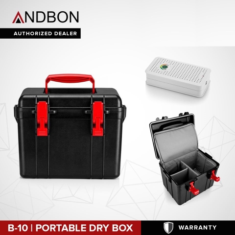 Tủ chống ẩm di động Andbon B10, có chống sốc, có cục hút ẩm