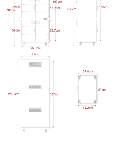 Tủ chống ẩm Cao cấp Huitong DHC-800 (800L)