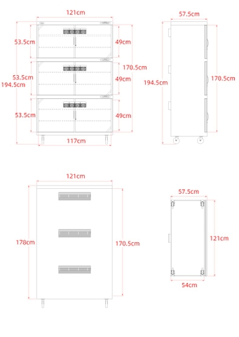 Tủ chống ẩm Cao cấp Huitong DHC-1200 (1200L)