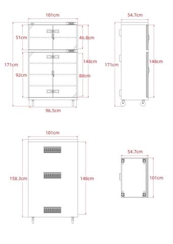 Tủ chống ẩm Cao cấp Huitong DHC-1000 (1000L)