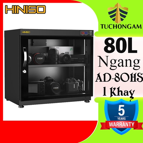 Tủ chống ẩm Hiniso AD-80HS (80L Ngang)