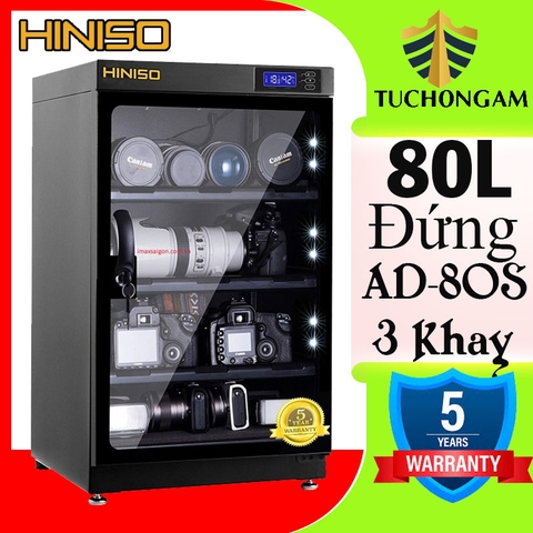 Tủ chống ẩm Hiniso AD-80S (80L Đứng)