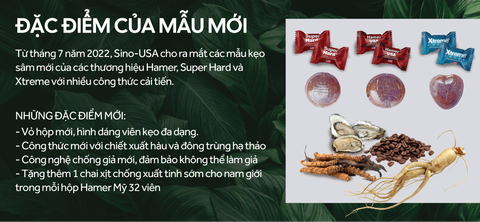 Kẹo sâm hamer của Mỹ 