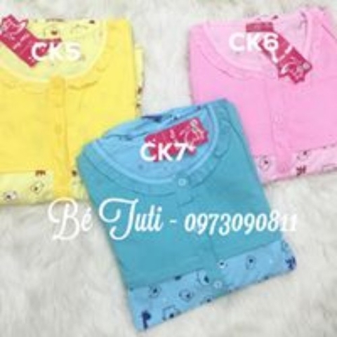 Bộ sau sinh cotton mở khóa ngực