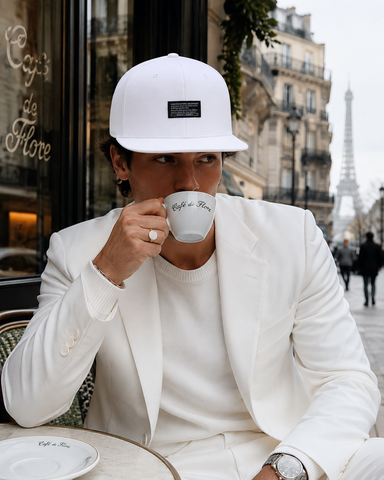 Nón Snapback NHS Under Trắng - Hoàng Tử Paris UnderT_BN.