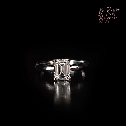 NHẪN CẦU HÔN - KIM CƯƠNG EMERALD CUT