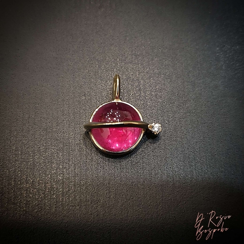 MẶT DÂY CHUYỀN TIỂU HÀNH TINH - RUBY