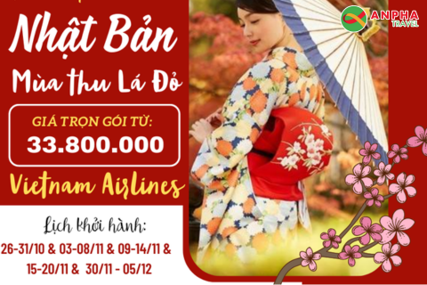 Hành trình Vàng Nhật Bản 6 ngày 5 đêm