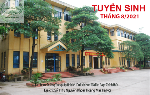 THÔNG BÁO TUYỂN SINH THÁNG 8/2021