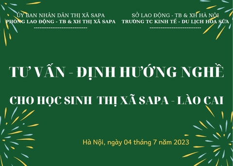 ĐỒNG HÀNH CÙNG HOA SỮA - ĐỊNH HƯỚNG NGHỀ CHO TƯƠNG LAI