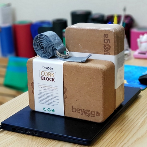 Khối gạch tập beYoga gỗ bần