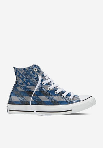 Sneakers cổ cao nam Converse 147064C xanh dương phối sọc