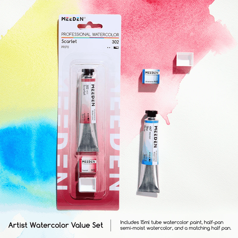 Màu Nước Chuyên Nghiệp MEEDEN Professional Artist Watercolor Paint (Tuýp 15ml / 0.5 fl.oz)