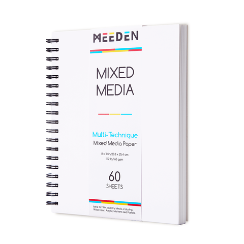Sổ Vẽ Đa Chất Liệu MEEDEN Mixed Media Paper Pad (Khổ 20.3 x 25.4 cm - 165gsm)