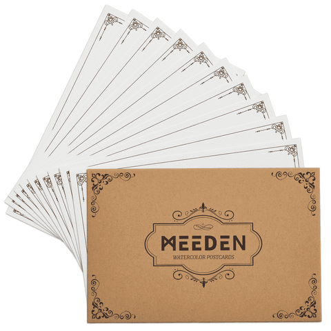 Bưu Thiếp Vẽ Màu Nước 100% Cotton MEEDEN Blank Watercolor Paper Postcards 300gsm - Hot press