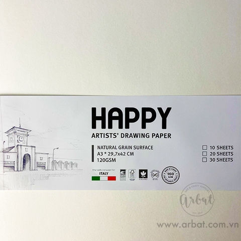 Giấy vẽ chì Happy 120gsm