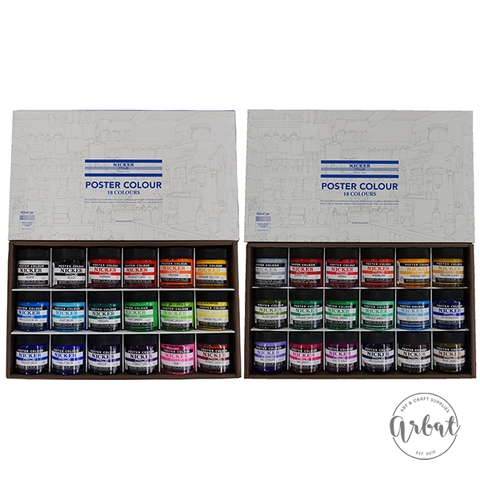 Màu Poster Nicker - Set 36 40ml
