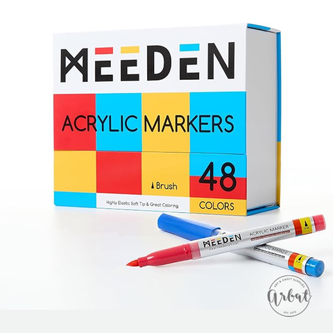Hộp 48 màu Acrylic Markers Meeden