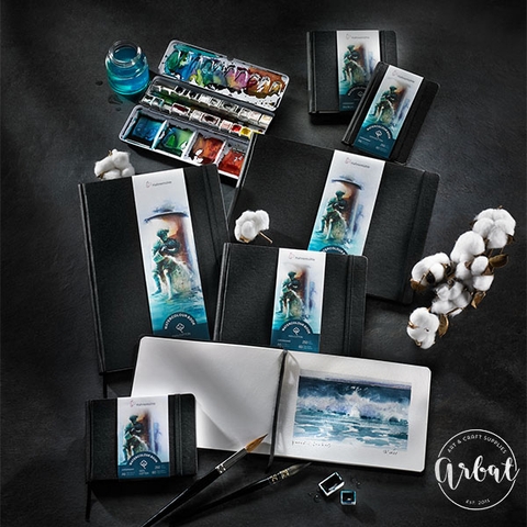 Sổ màu nước Hahnemuhle - Xanh