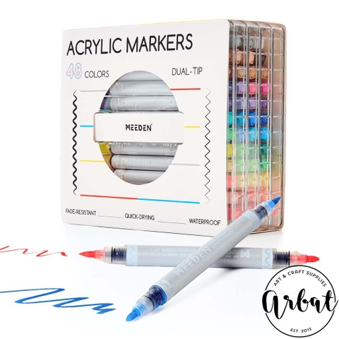 Bộ acrylic marker 2 đầu Meeden