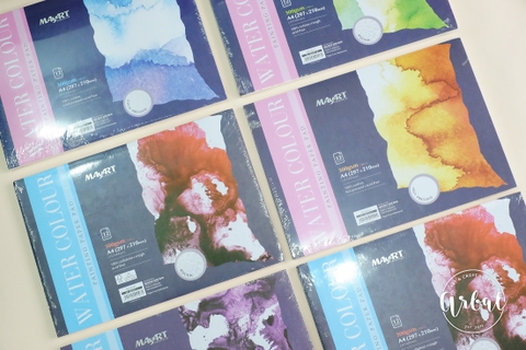 Sổ sketchbook lò xo màu nước Maypap 100% cotton