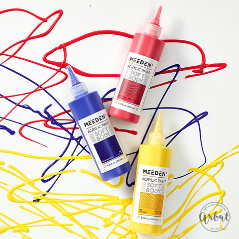 Bộ Sơn Acrylic Mềm MEEDEN Soft Body Acrylic Paints Lẻ (250ml / 8.45oz)