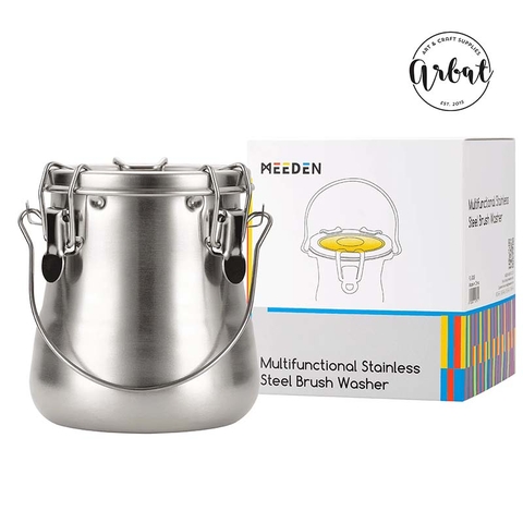 Hũ rửa cọ inox Meeden size L